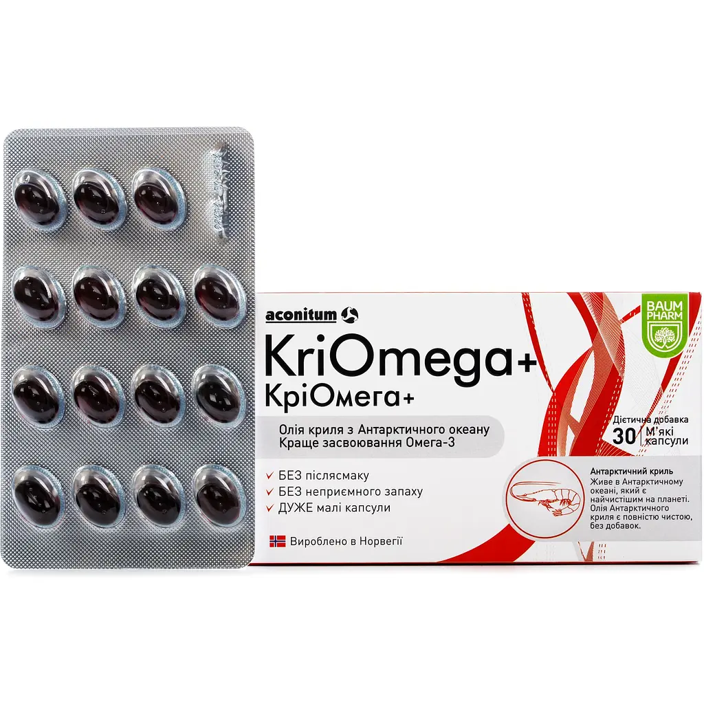 Добавка Baum Pharm Кріомега 30 капсул - фото 2