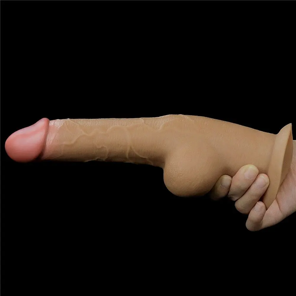 Фалоімітатор LoveToy 9.5" Handle Cock, 25 см (тілесний) - фото 12