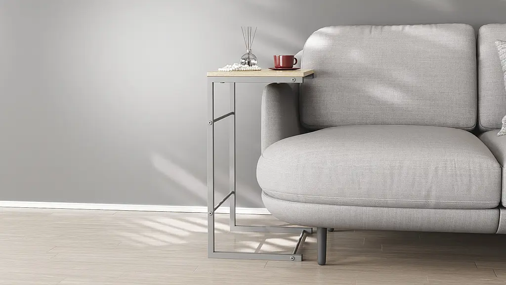 Столик Террі Ferrum-decor 650x440x330 Сірий метал ДСП Дуб Сонома 16 мм (FRD-104665) - фото 2