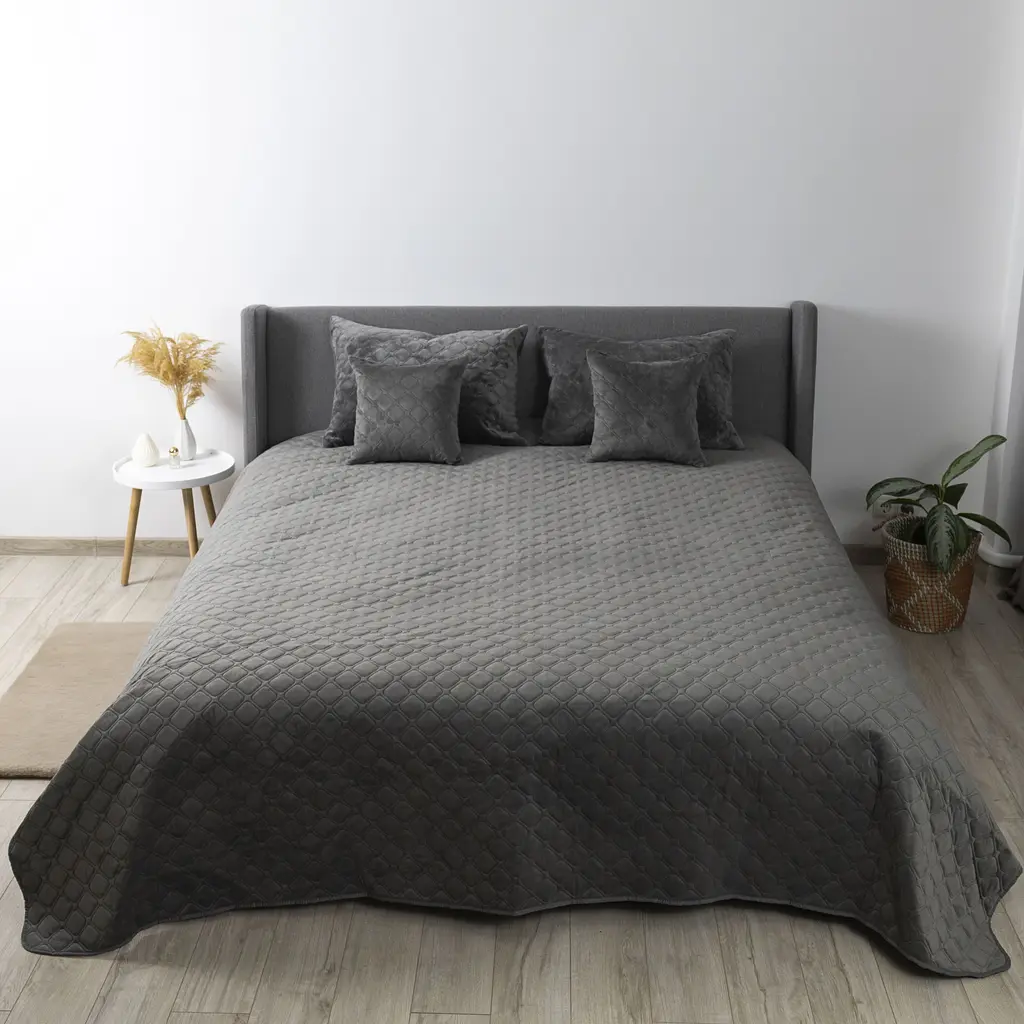 Покривало ТЕП Velour 150х210 см сіре (4-00515_22391) - фото 4
