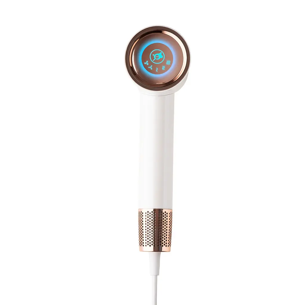 Фен Adler AD 2272 с дисплеем и ионизацией 2 скорости концентратор холодный и горячий воздух 1 шт. белый (33705-IS) - фото 4