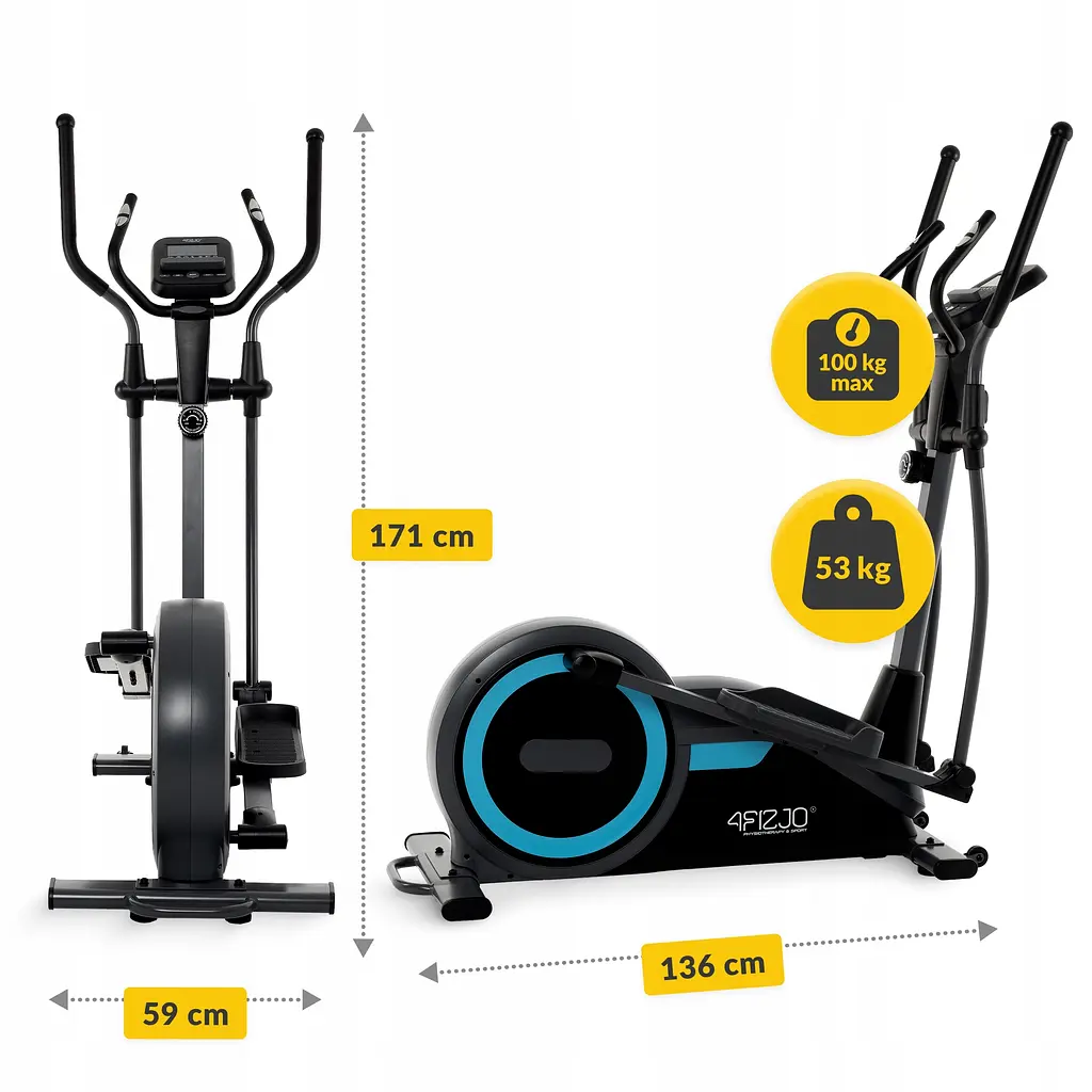 Орбитрек магнитный 4FIZJO Pro+ Black/Blue (P-5905973401678) - фото 9