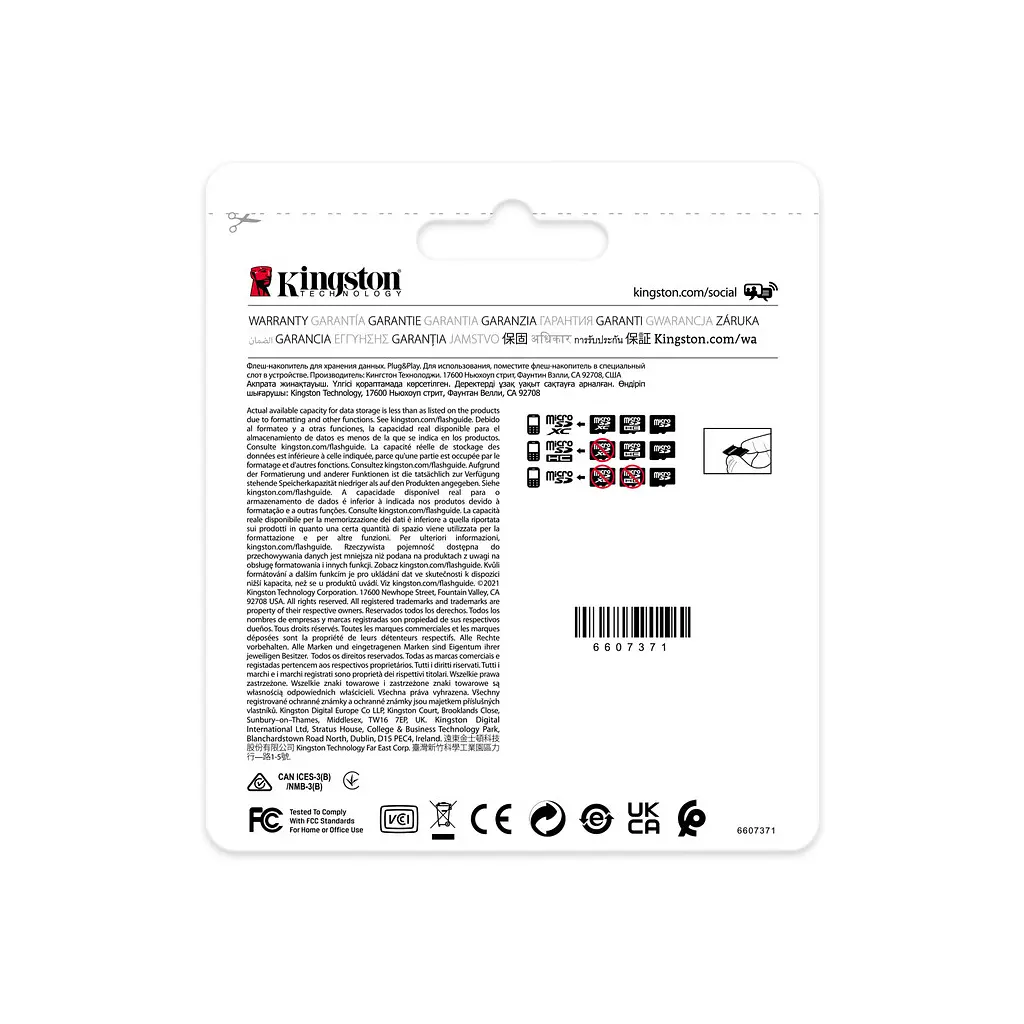 Карта пам'яті Kingston 8GB microSDHC class 10 UHS-I V30 A1 (SDCIT2/8GB) - фото 4