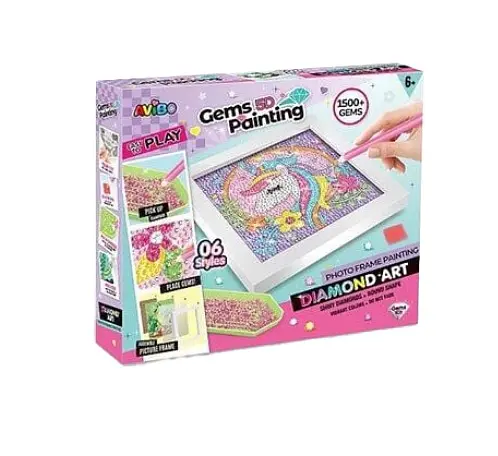 Алмазна мозаїка A 5501 C "Лиска", стрази, ручка, лоток, рамка, в коробці (6969961400424) - фото 2