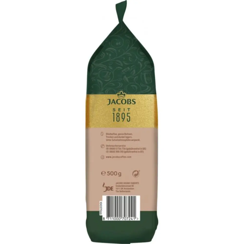 Кава Jacobs  Aroma-bohnen Cafe Crema натуральна смажена в зернах 500 г - фото 5