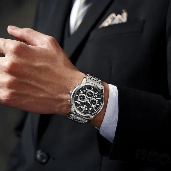 Чоловічий наручний годинник Peak X Social (Сріблястий) - фото 3