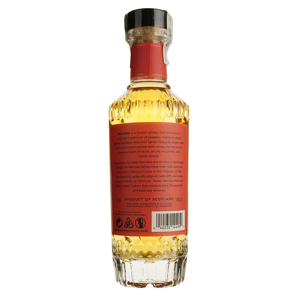 Віскі Wemyss Malts Spice King Blended Malt 46% 0.7 л в подарунковій упаковці - фото 5