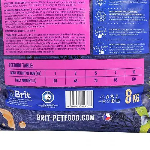 Сухий корм Brit Premium Dog Adult S для дорослих собак малих порід, з куркою, 8 кг - фото 5