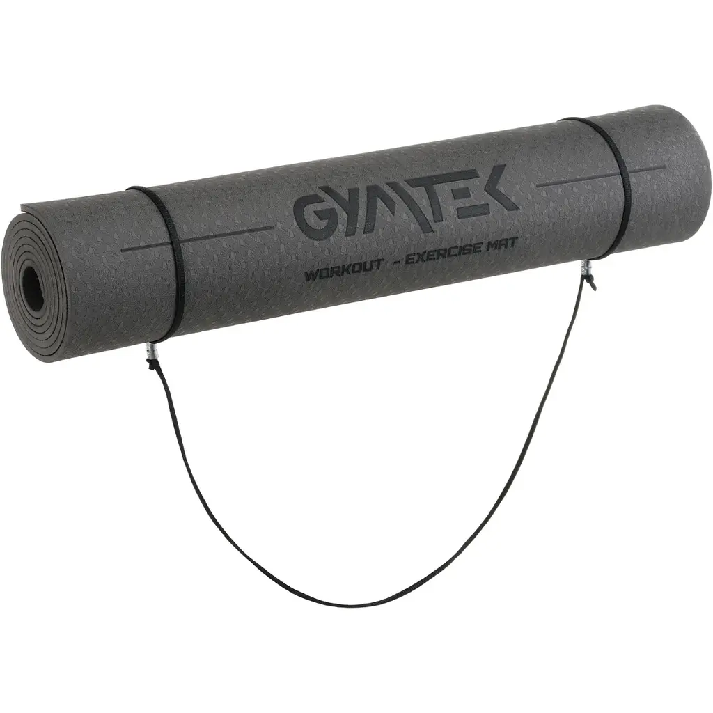 Килимок (мат) для фітнесу та йоги Gymtek Premium TPE 0,5см чорний - фото 5