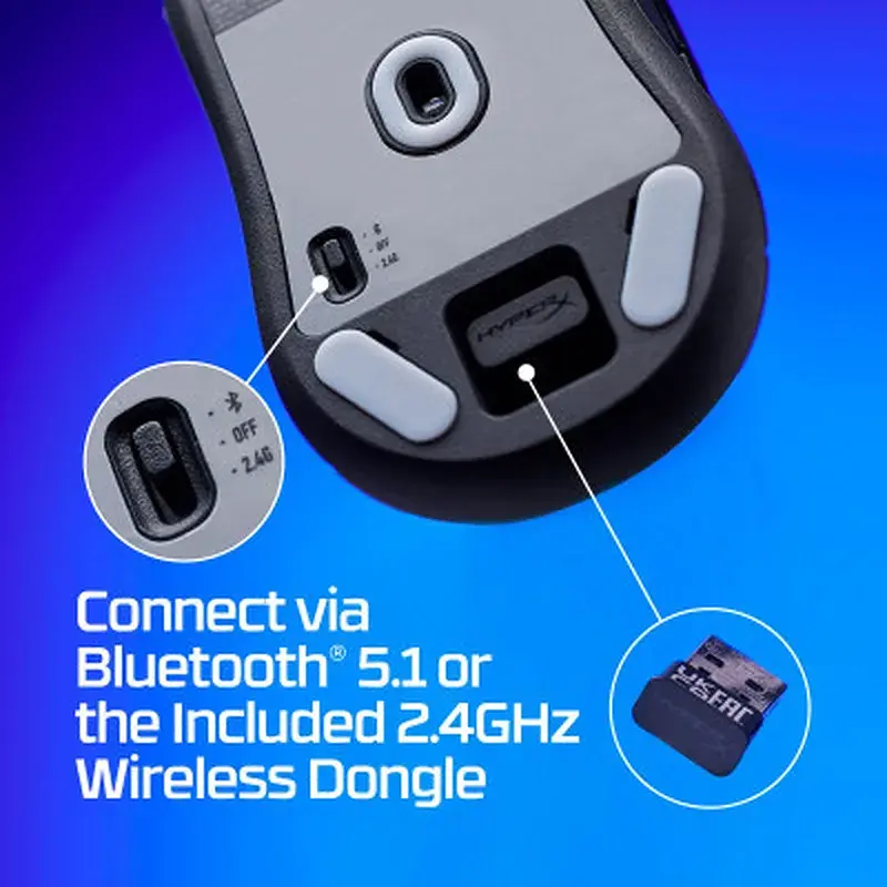 Мишка HyperX Pulsefire Haste 2 Mini Wireless Black (7D388AA) - фото 10