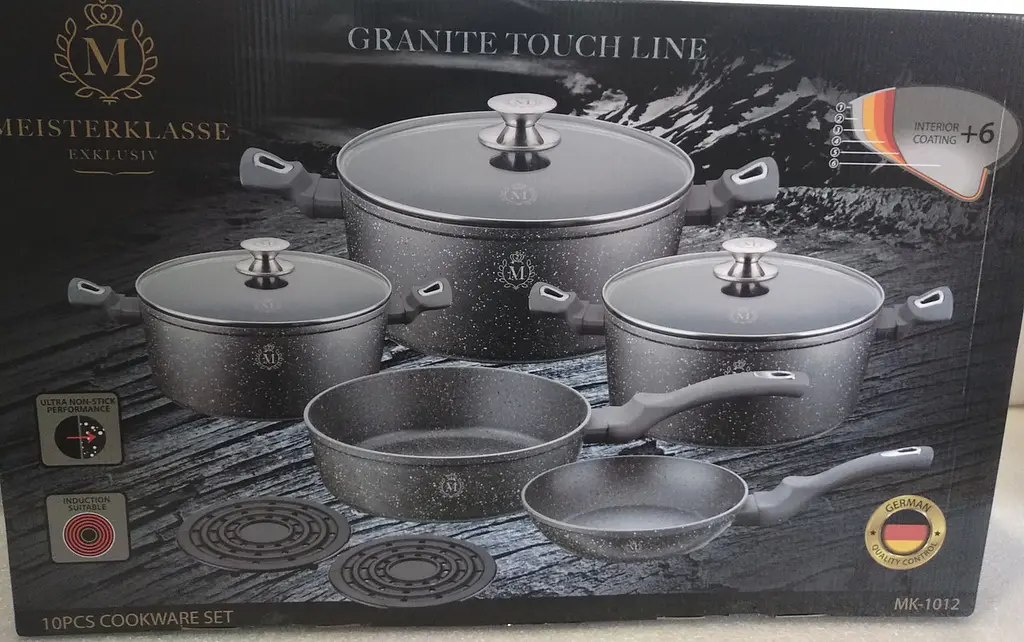 Набір посуду Meisterklasse Granite Touch Line MK-1012 10 предметів - фото 6