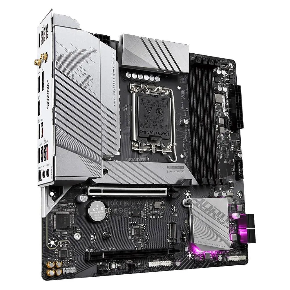 Материнська плата Gigabyte B760M AORUS ELITE AX (B760M AORUS ELITE AX) (Socket 1700, Intel B760, Micro-ATX) Б/в - фото 2