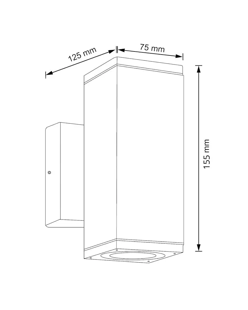 Вуличний світильник Goldlux 323248 Morris GU10 2x12W IP54 BK - фото 8