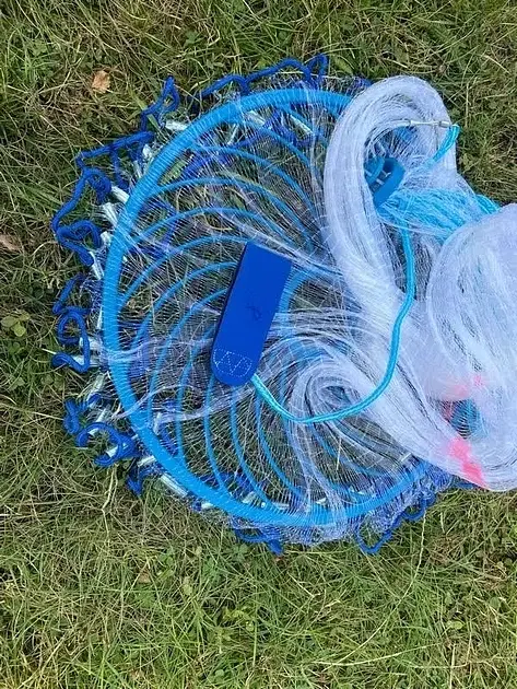 Рибальська сітка для ловлі риби FISH NET 0240 2.5 м кільце 45 см зручна та компактна модель - фото 6