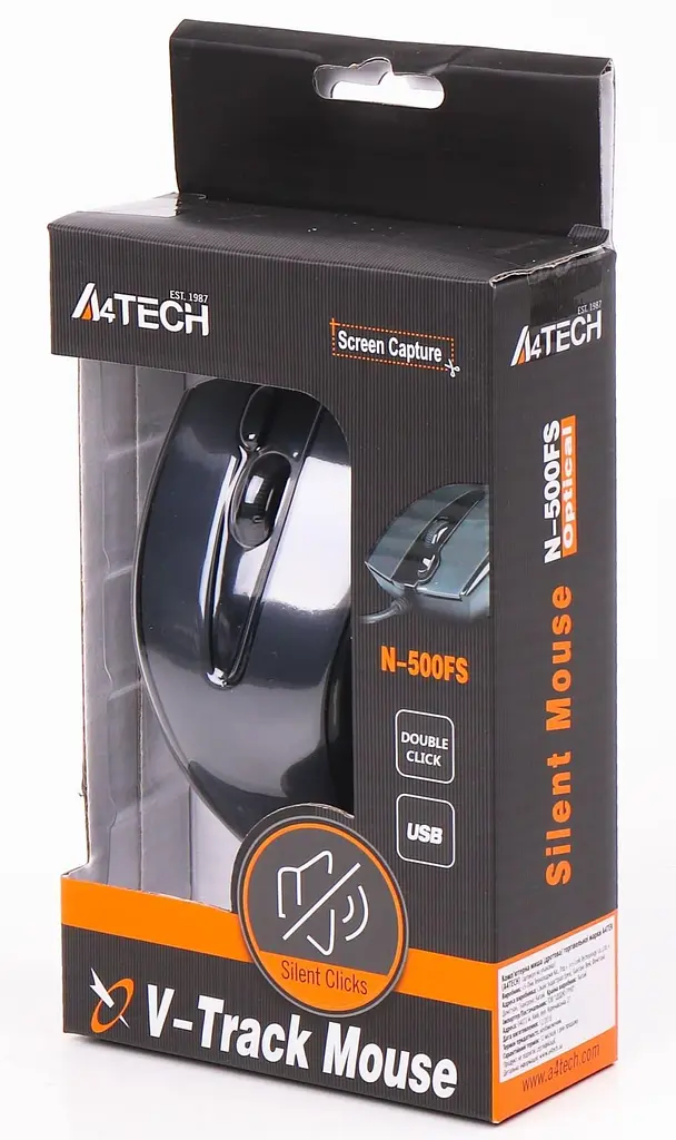 Мышь A4Tech N-500FS USB Black (N-500FS) - фото 5