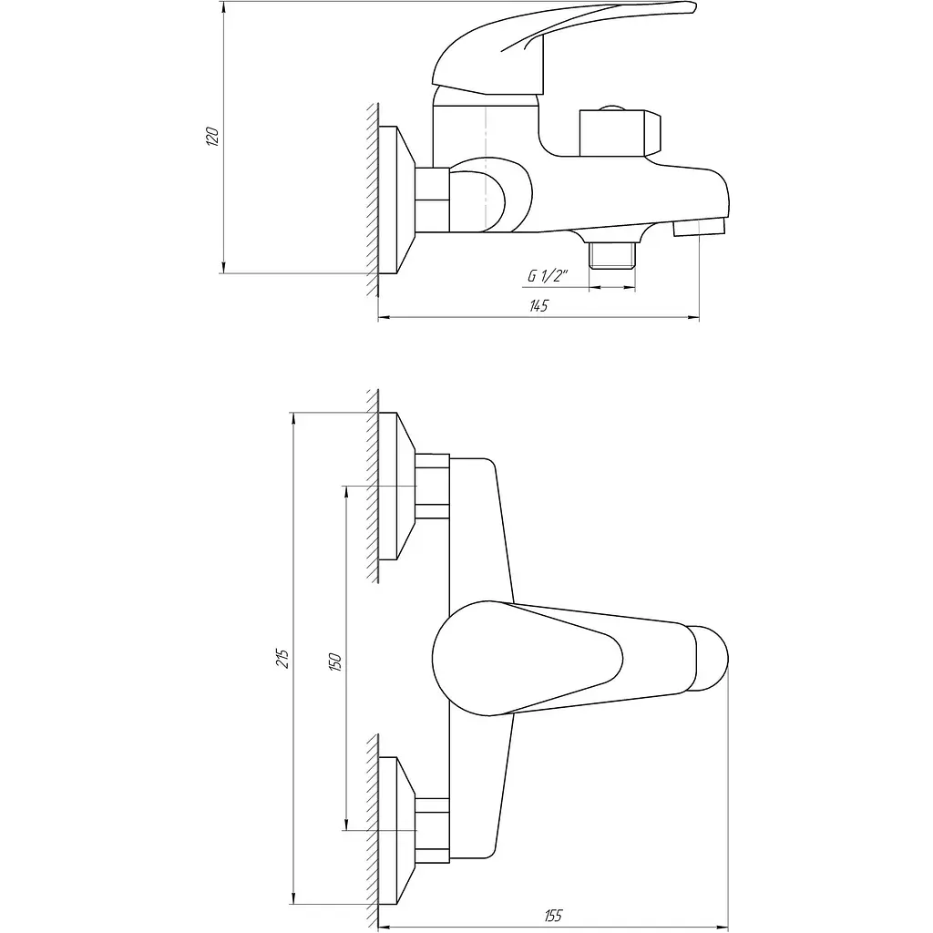 Змішувач для ванни EcoMix Energo E-GEZ-102N (13920) - фото 5