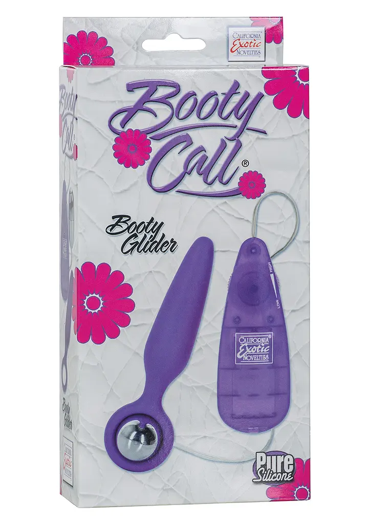 Анальна пробка CalExotics Booty Call Booty Glider 9,5 см (фіолетовий) - фото 3