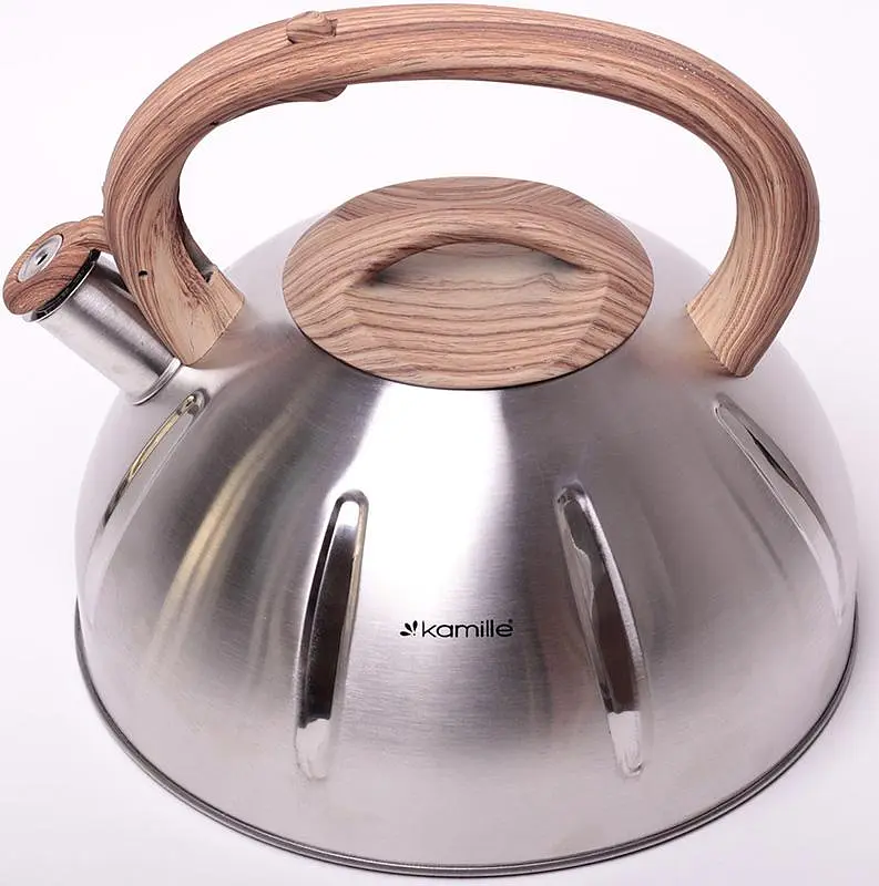 Чайник Whistling Kettle із нержавіючої сталі зі свистком Kamille Ø26.5х23 см kuh0006797 - фото 2