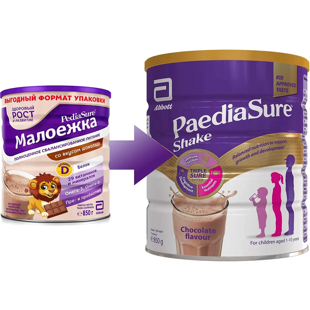 Суха молочна суміш Paediasure Shake Шоколад 850 г (8710428018526) - фото 4