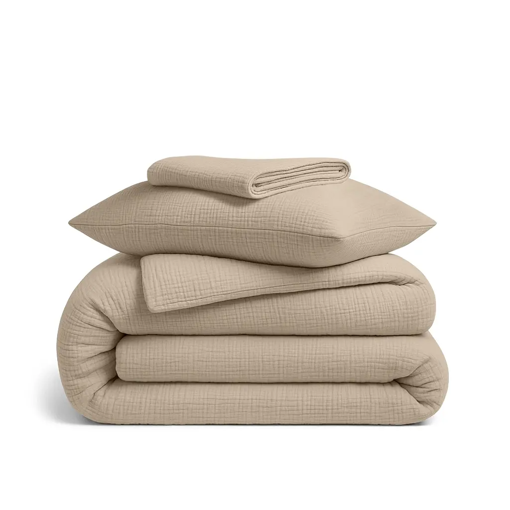 Дитяча постільна білизна муслін в ліжечко BEIGE CS1 COSAS (2200000006332)
