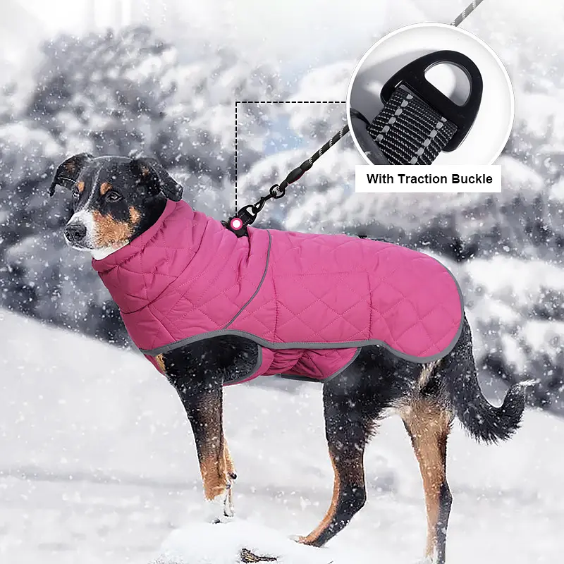 Зимова куртка для собак Wan Talk High Quality Winter Dog Clothes, Pink, XL - фото 3
