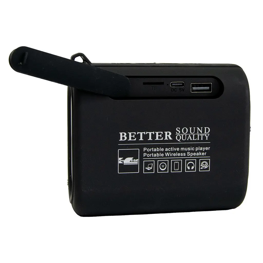 Бездротова колонка переносна блютуз колонка музична чорна SPS S31 IPX7 WATERPROOF - фото 4