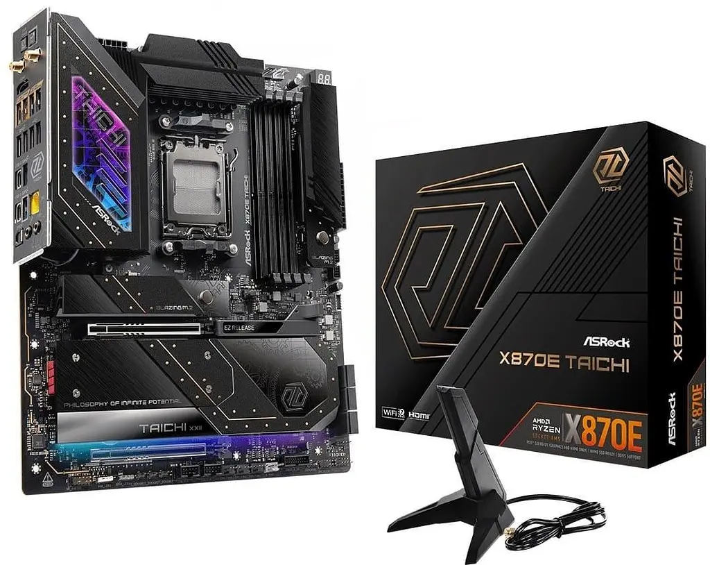 Материнська плата AsRock X870E TAICHI (X870E TAICHI) (Socket AM5, AMD X870E, E-ATX) - фото 5