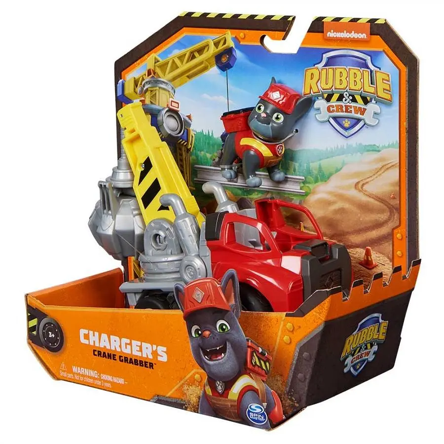 Игровой набор Rubble & Crew Базовый строительный автомобиль с фигуркой Чарджера (SM28500/6066539) - фото 2
