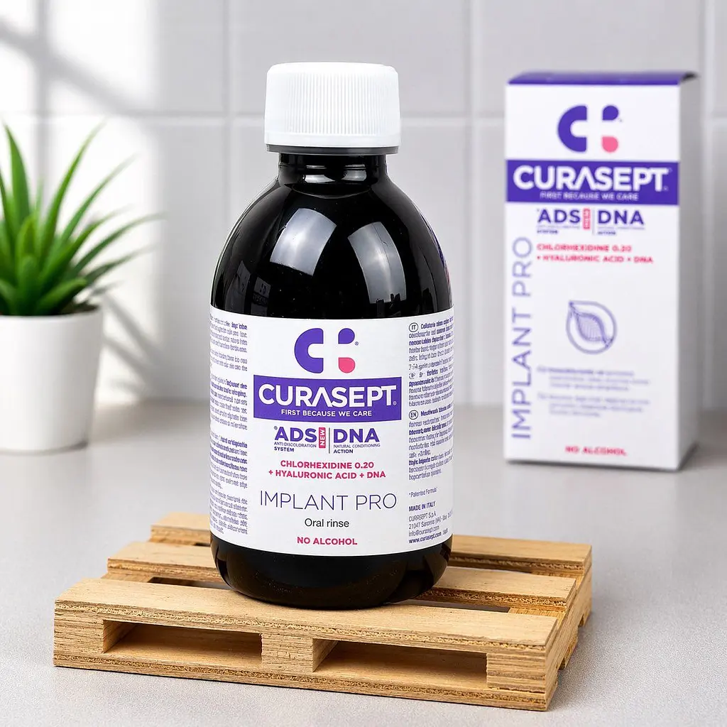 Ополіскувач для ротової порожнини Curasept ADS Implant Pro (хлоргексидин 0,20%) 200 мл - фото 2