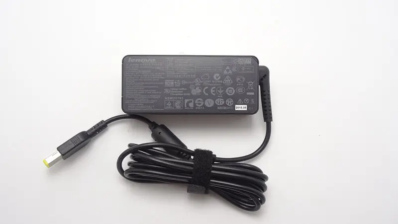 Блок живлення для ноутбука Lenovo 20V, 2.25A, 45W, USB+pin (Square 5 Pin DC Plug), чорний (ADLX45NLC2A) (без кабеля!) - фото 4