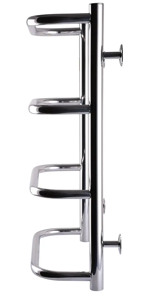 Водяной полотенцесушитель Unio LS W 600-400-4 Лесенка Скоба, Хром - фото 3