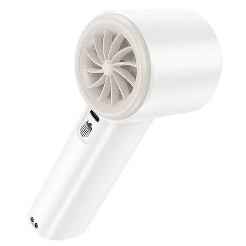 Портативний вентилятор HX64 Hurricane High Speed ​​Handheld Fan 3600 mAh White Hoco teh0029487 - фото 3