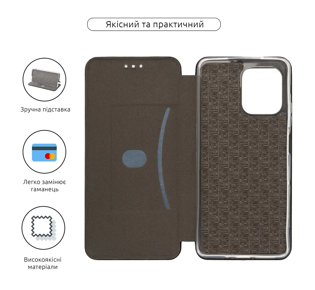 Чохол-книжка ArmorStandart G-Case для Motorola G75 5G Black - фото 3