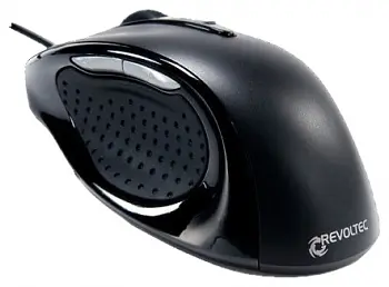 Миша Revoltec Wired Mini Mouse W104 USB Black - фото 3