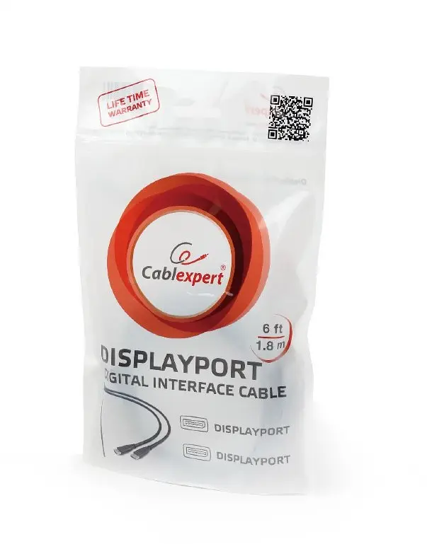 Кабель DisplayPort-DisplayPort v1.2, 1.8м Cablexpert CC-DP2-6 - фото 2