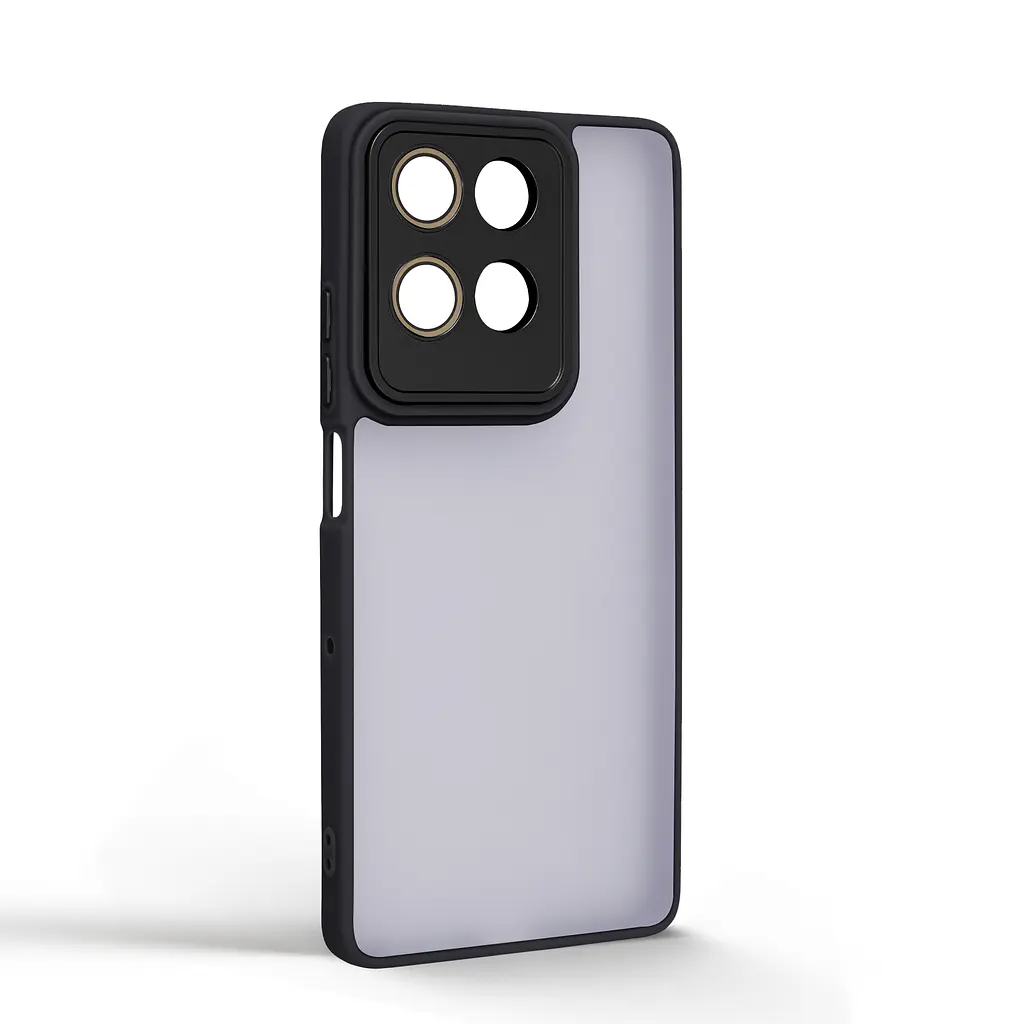 Защитный чехол для Motorola G75 5G, черный, ShadeX, противоударный, матовый, панель PC+TPU, защита всего корпуса, амортизация ударов при падении, ArmorStandart (ARM82759) - фото 2