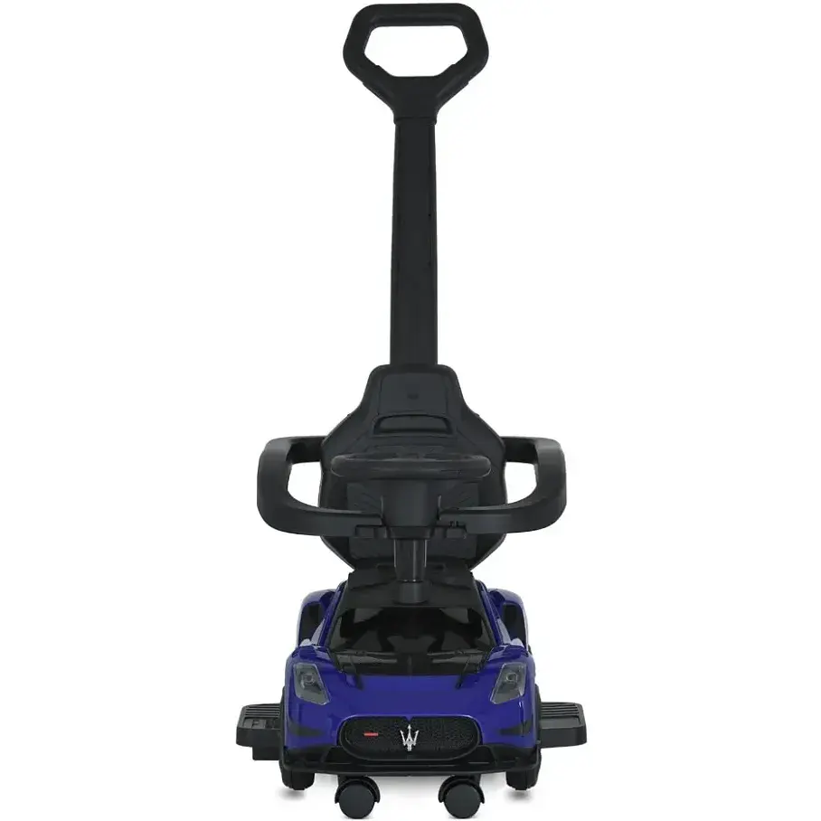 Дитяча каталка-толокар 2 в 1 Bambi M 5106-4 з батьківською ручкою синій - фото 5