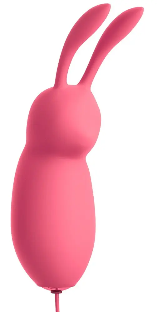 Віброяйце Pipedream OMG Bullet #Cute у формі кролика з рухомими вушками, 8.2х2.5 см - фото 3