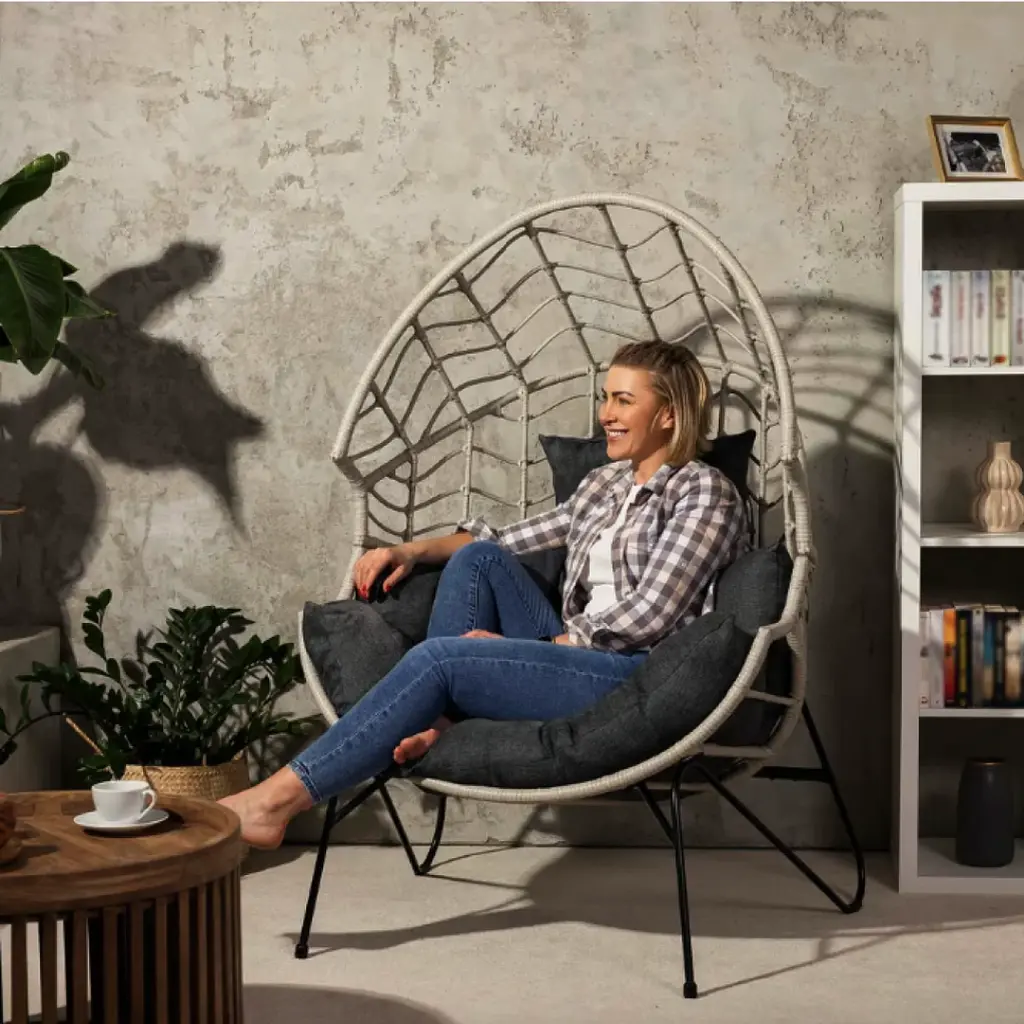 Крісло-кокон Di Volio Alcamo ротангове для відпочинку - фото 7