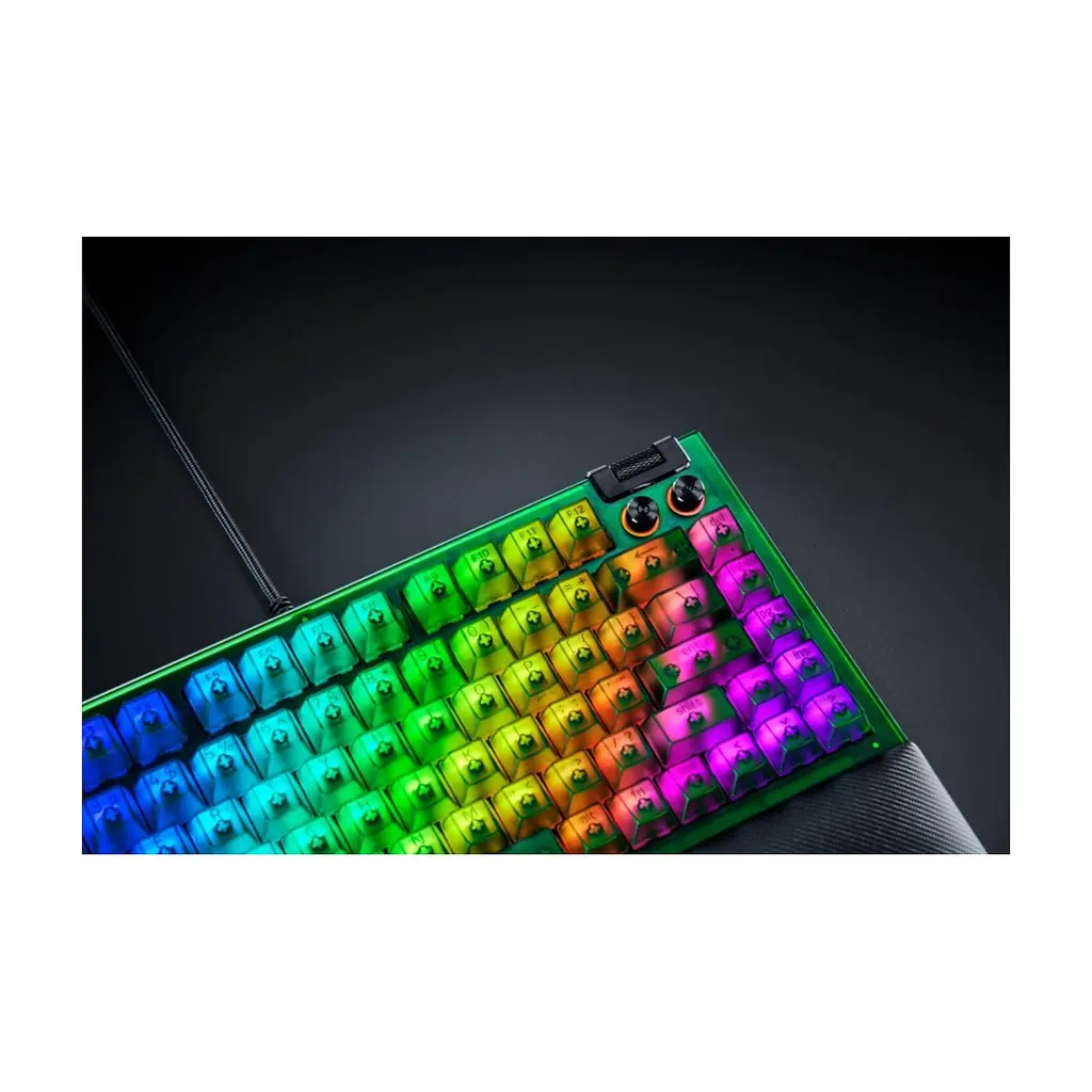 Клавіатура Razer BlackWidow V4 75% USB UA Phantom Green (RZ03-05003300-R3M1) - фото 9