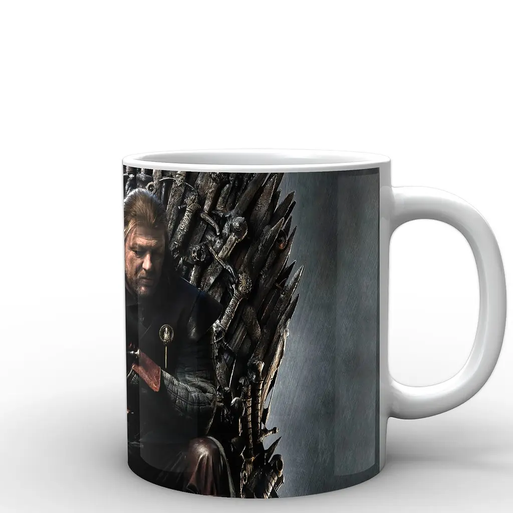 Кухоль GeekLand Game of Thrones залізний трон GT.02.024 330 мл білий - фото 3