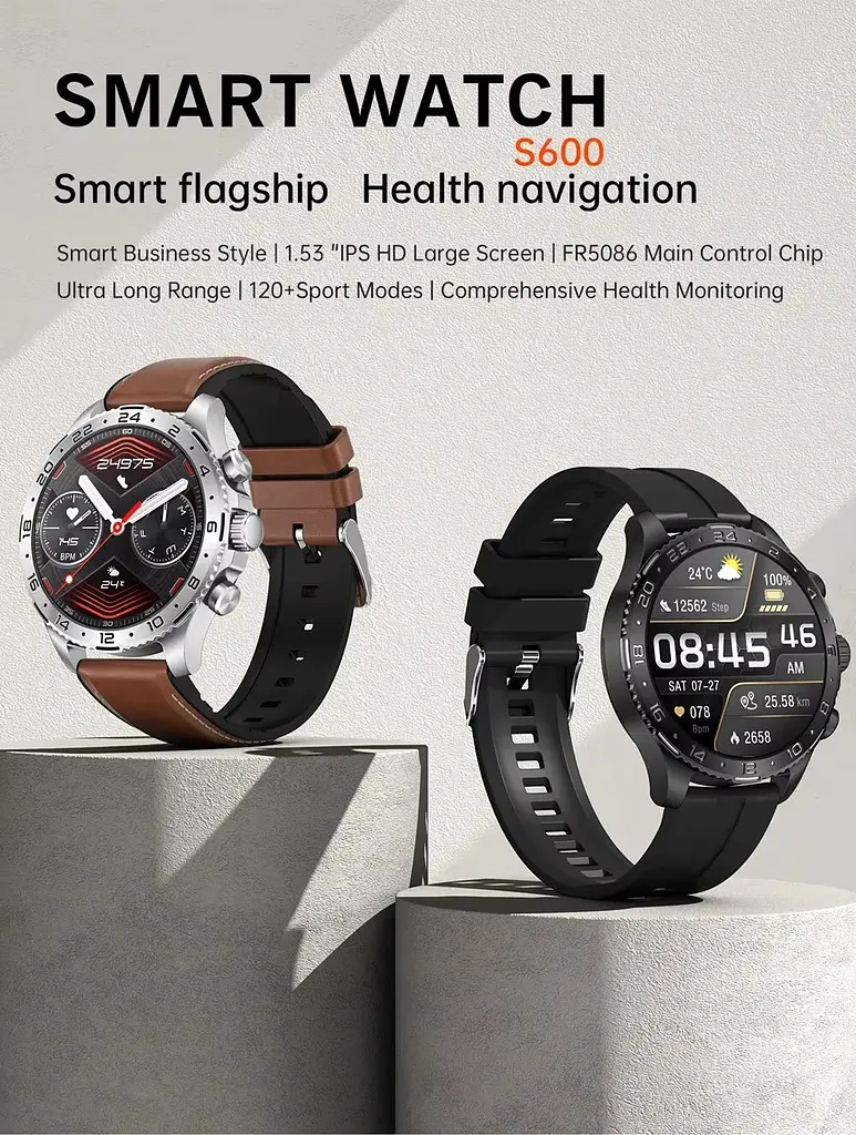 Смарт-годинник Lige S600 2 ремінці Black (2c01e524) - фото 4