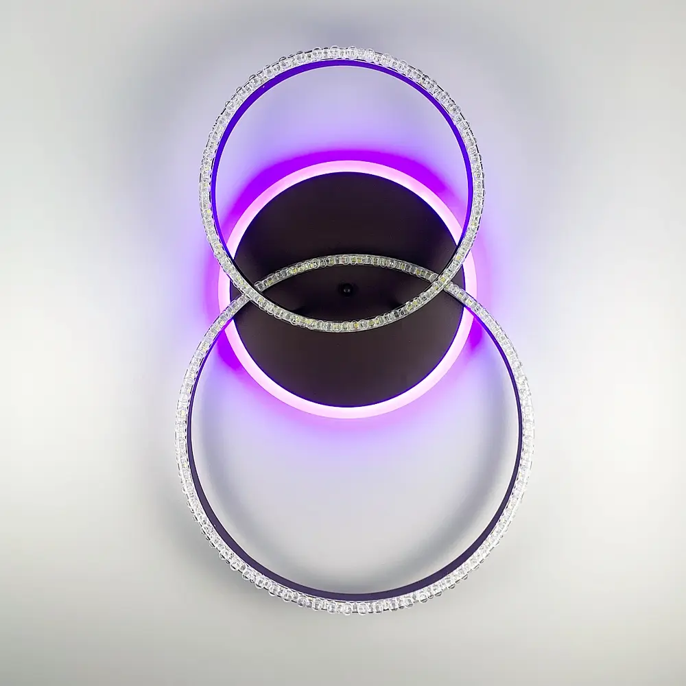 LED люстра цвета coffee с золотистой фурнитурой Line.F A 55061/2B RGB CF - фото 3
