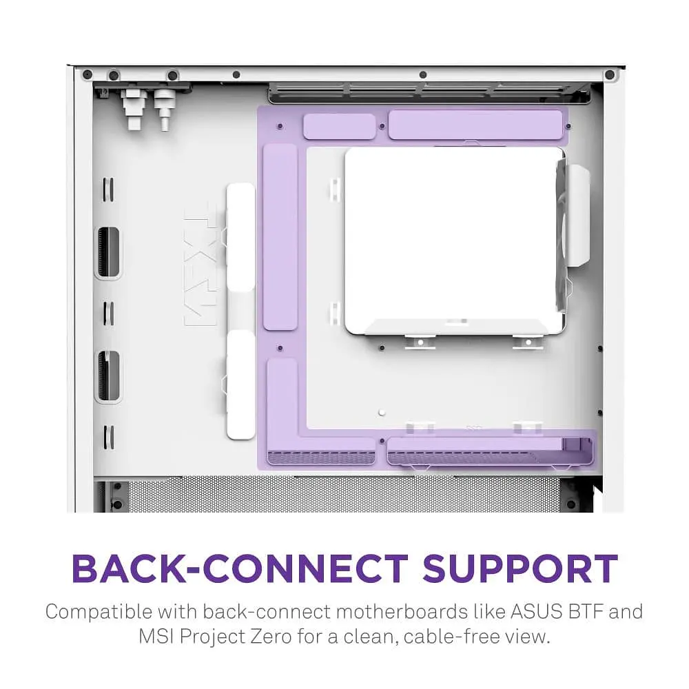 Корпус NZXT H3 Flow Tempered Glass без БП White (CC-H31FW-01) - фото 9