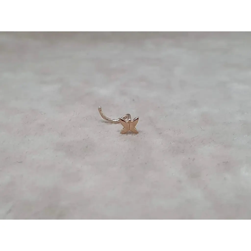 Золота сережка-пірсинг Dear в ніс Dear. 1015 - фото 2