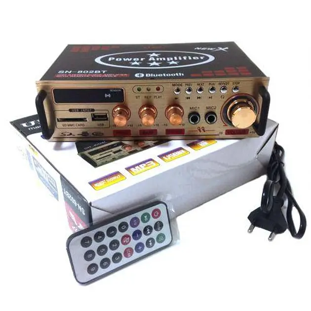 Підсилювач звуку з караоке та Bluetooth UKC 802 BT (4515_680) - фото 3
