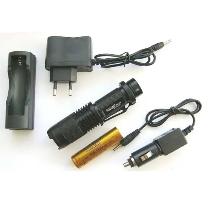 Тактичний ліхтар Bailong POLICE BL 1812 T6 50000W ліхтарик 1050 Lumen - фото 4