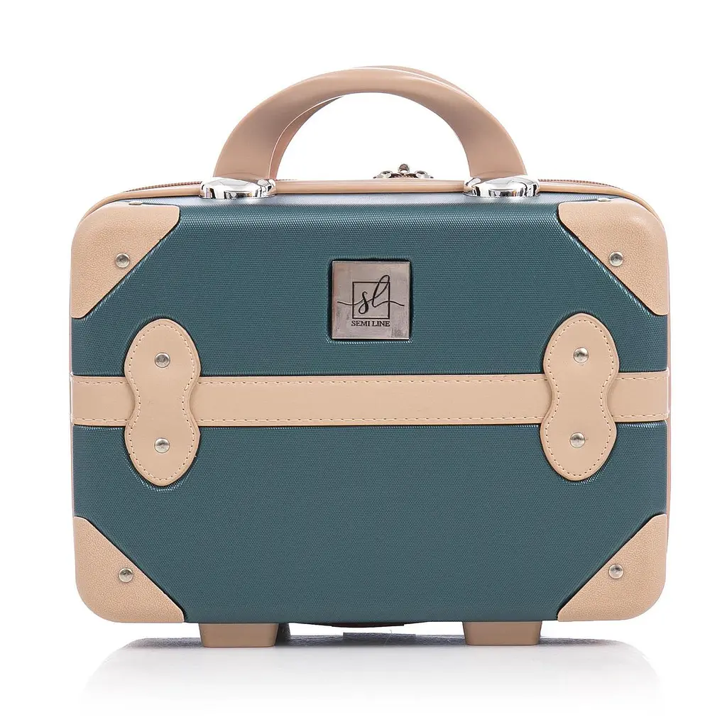 Бьюті-кейс Semi Line 10L Green-Navy (T5838-1) - фото 2