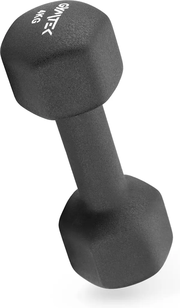 Гантели для фитнеса неопреновые Gymtek Hex 2х4кг черный - фото 6
