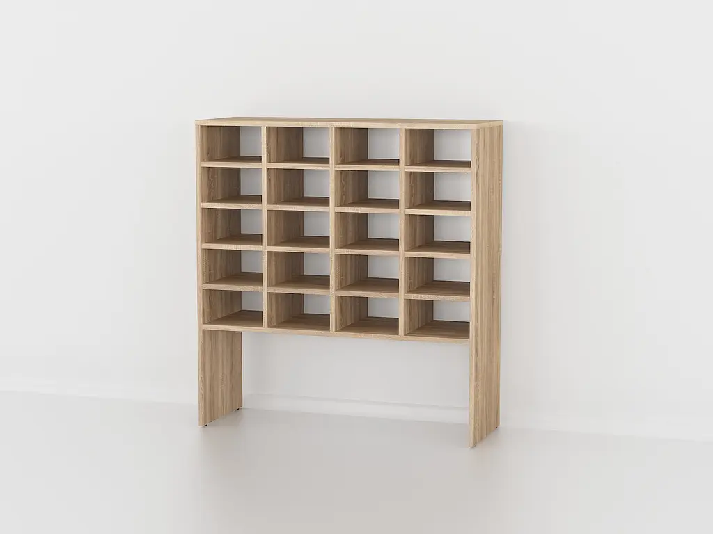 Полка для обуви Flamecame высокая из ДСП на 20 ячеек II O-4 - фото 4